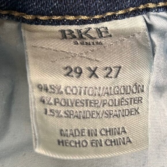 BKE Billie Slim High Rise Crop Flare Denim Jean 29x27 Women - Picture 4 of 5